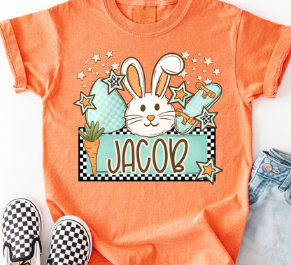 BOYS BUNNY NAMEPLATE
