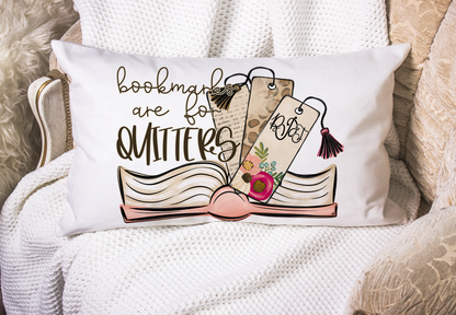 BOOKMARKS ARE FOR QUITTERS