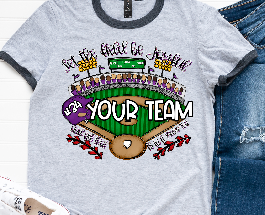 LET THE FIELD BE JOYFUL AND ALL THAT IS IN IT - BASEBALL