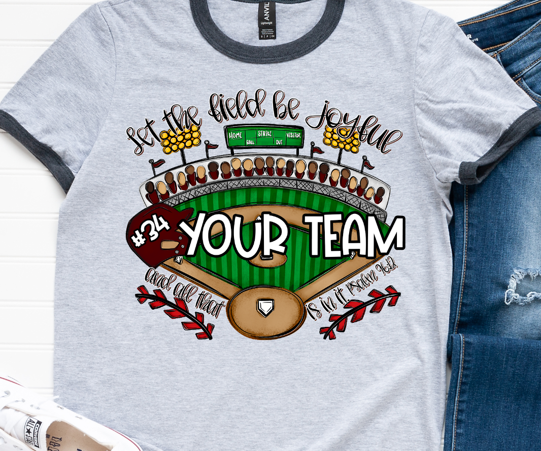 LET THE FIELD BE JOYFUL AND ALL THAT IS IN IT - BASEBALL