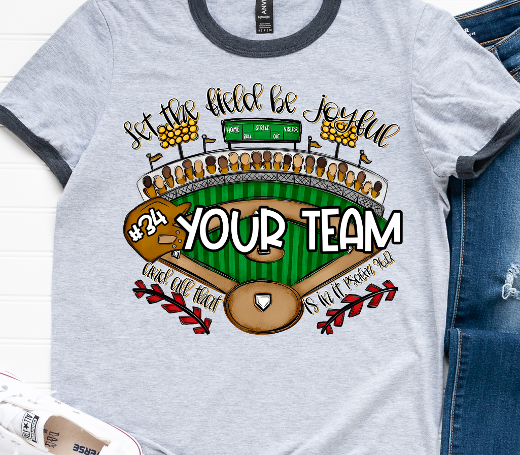 LET THE FIELD BE JOYFUL AND ALL THAT IS IN IT - BASEBALL
