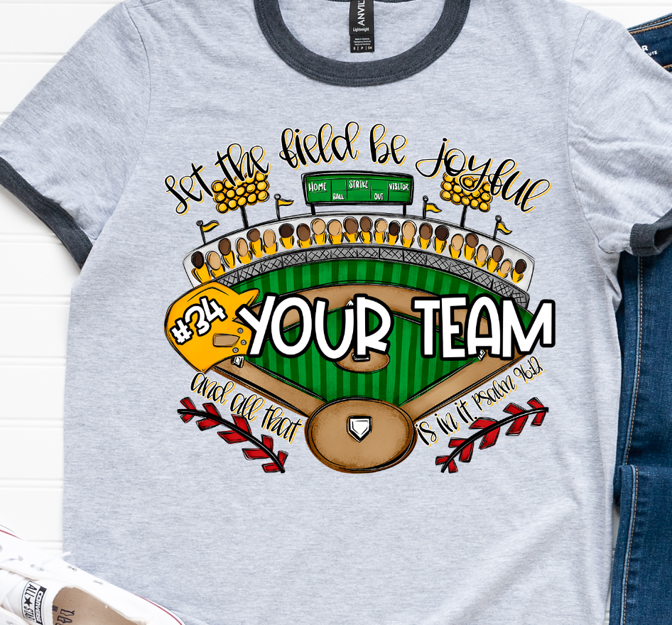 LET THE FIELD BE JOYFUL AND ALL THAT IS IN IT - BASEBALL