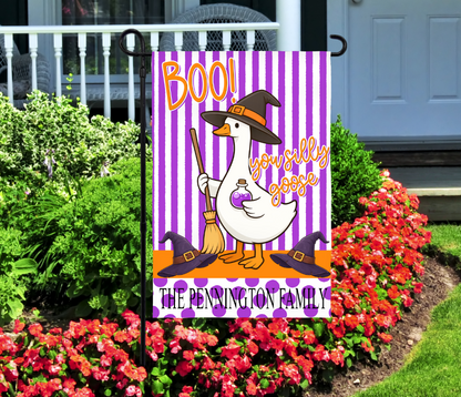 PORCH GOOSE GARDEN FLAG HALLOWEEN
