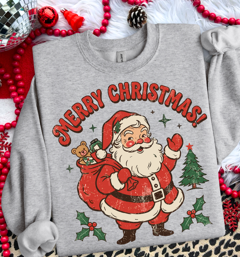 MERRY CHRISTMAS VINTAGE SANTA