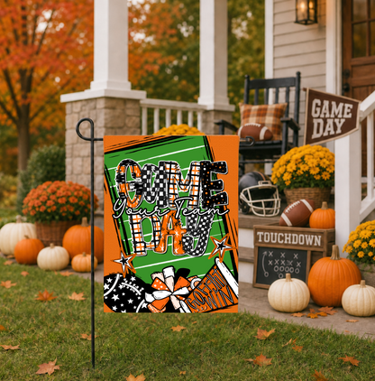 GAME DAY GARDEN FLAG ORANGE