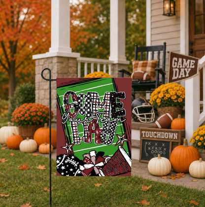 GAME DAY GARDEN FLAG MAROON