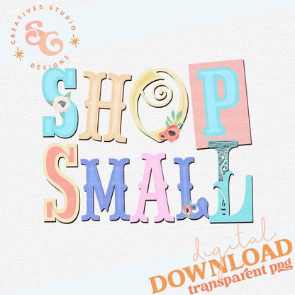 SHOP SMALL WORD ART