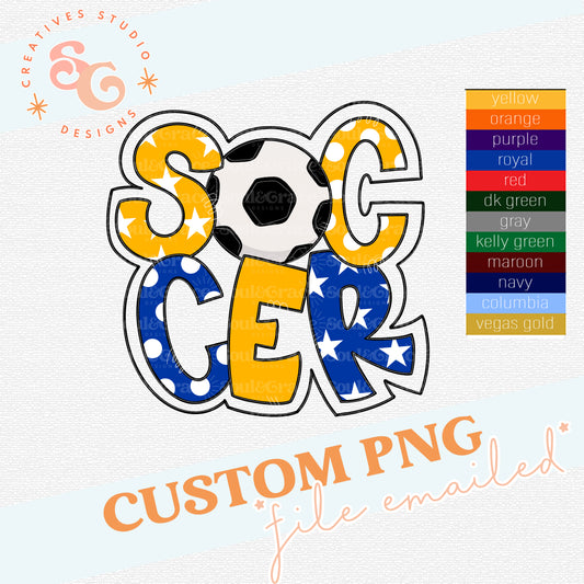 SOCCER WORD ART CUSTOM