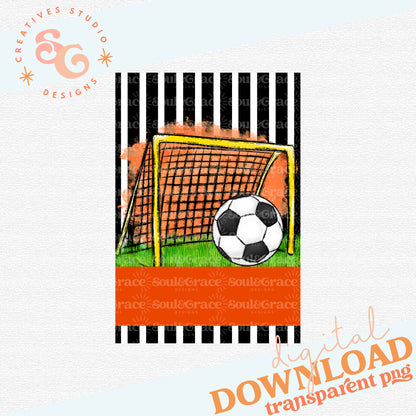 Team Spirit Soccer Garden Flag ORANGE