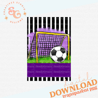 Team Spirit Soccer Garden Flag PURPLE