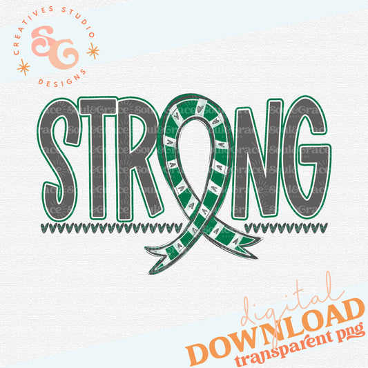 Awareness Ribbon EMERALD GREEN