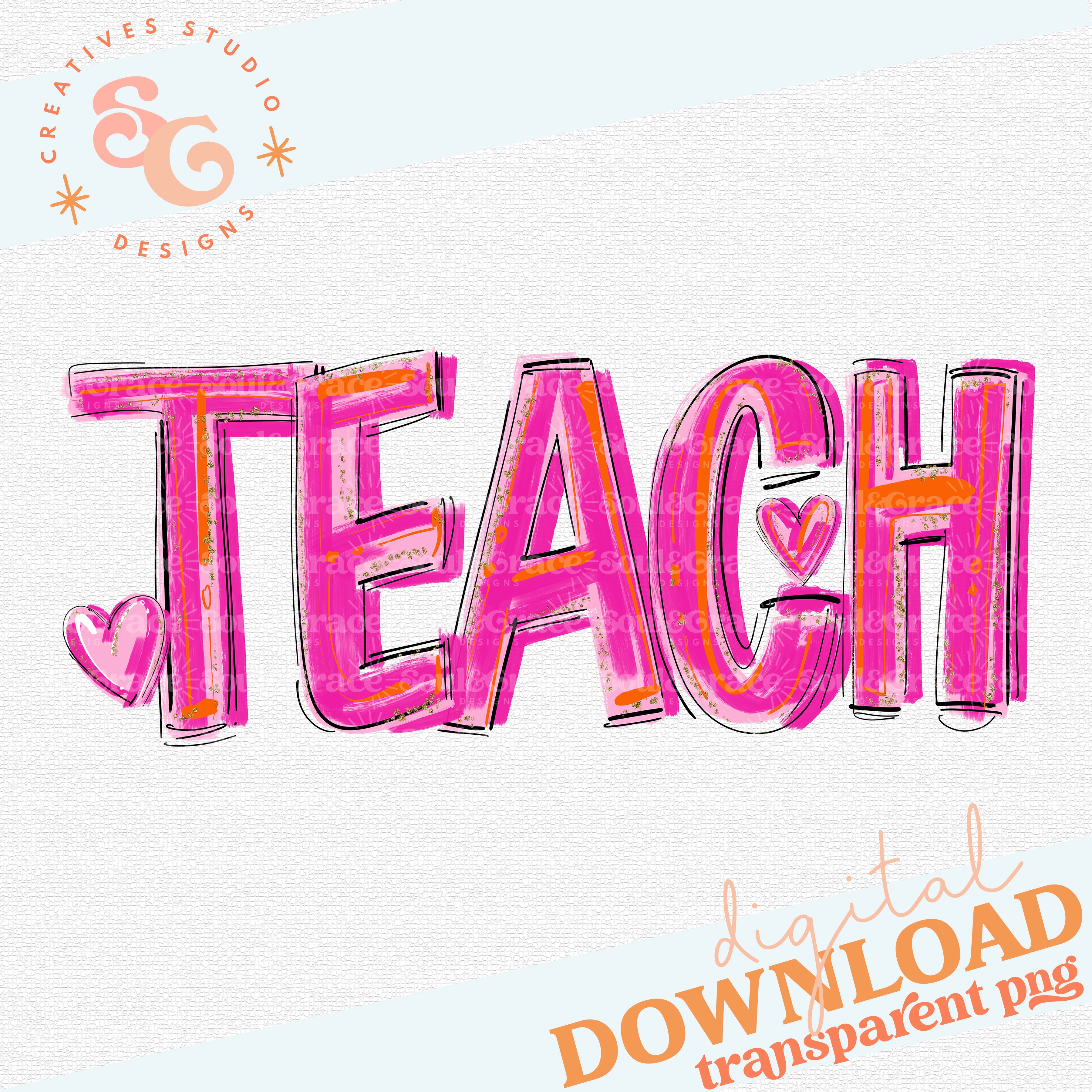 Pink Teach TEACH Pretty in Pink – Soul & Grace Designs