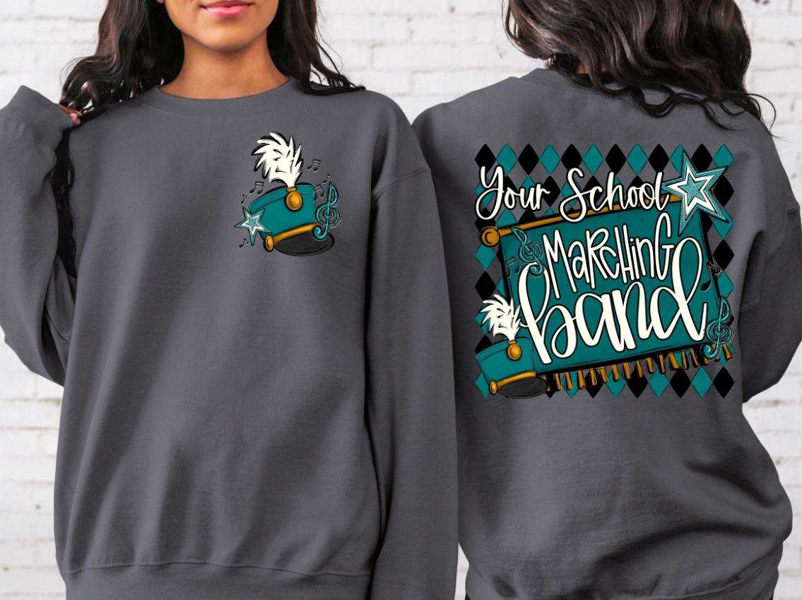 MARCHING BAND ARGYLE TEAL