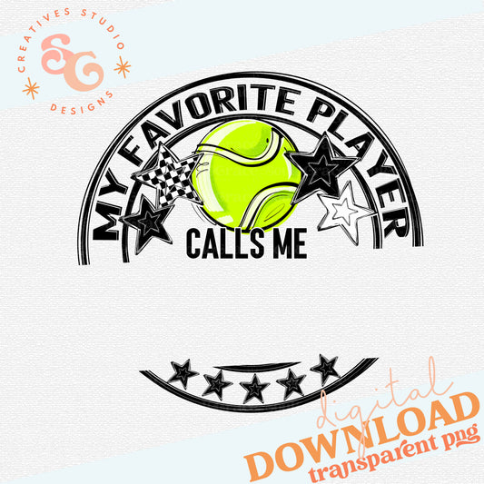TENNIS MY FAVORITE PLAYER BLANK
