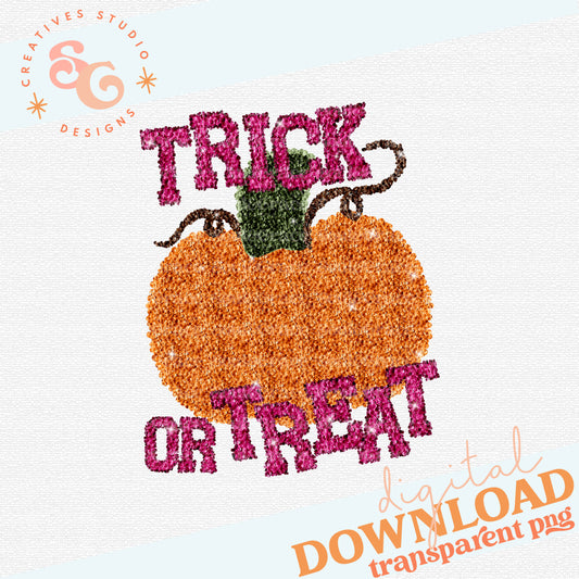 Trick or Treat Sequin Pumpkin