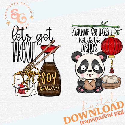 Take Out Tea Towel Set