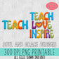 Teach Love Inspire Retro Set