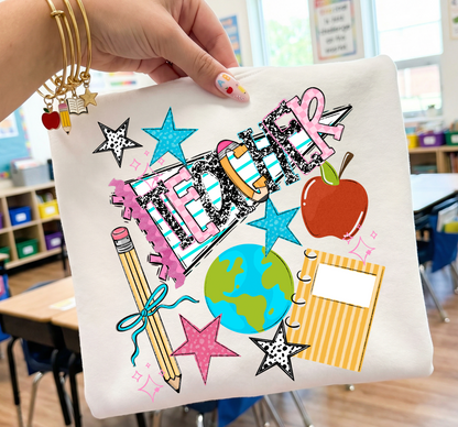 BACK TO SCHOOL NAME PENNANT TEACHER