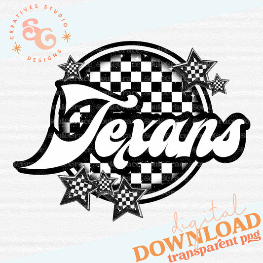 Texans Checker Mascots