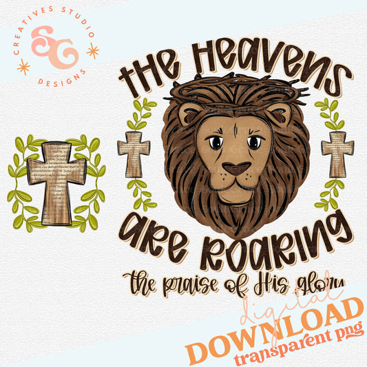 THE HEAVENS ARE ROARING - INCLUDES POCKET DESIGN