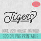 Hand Lettered Tigers