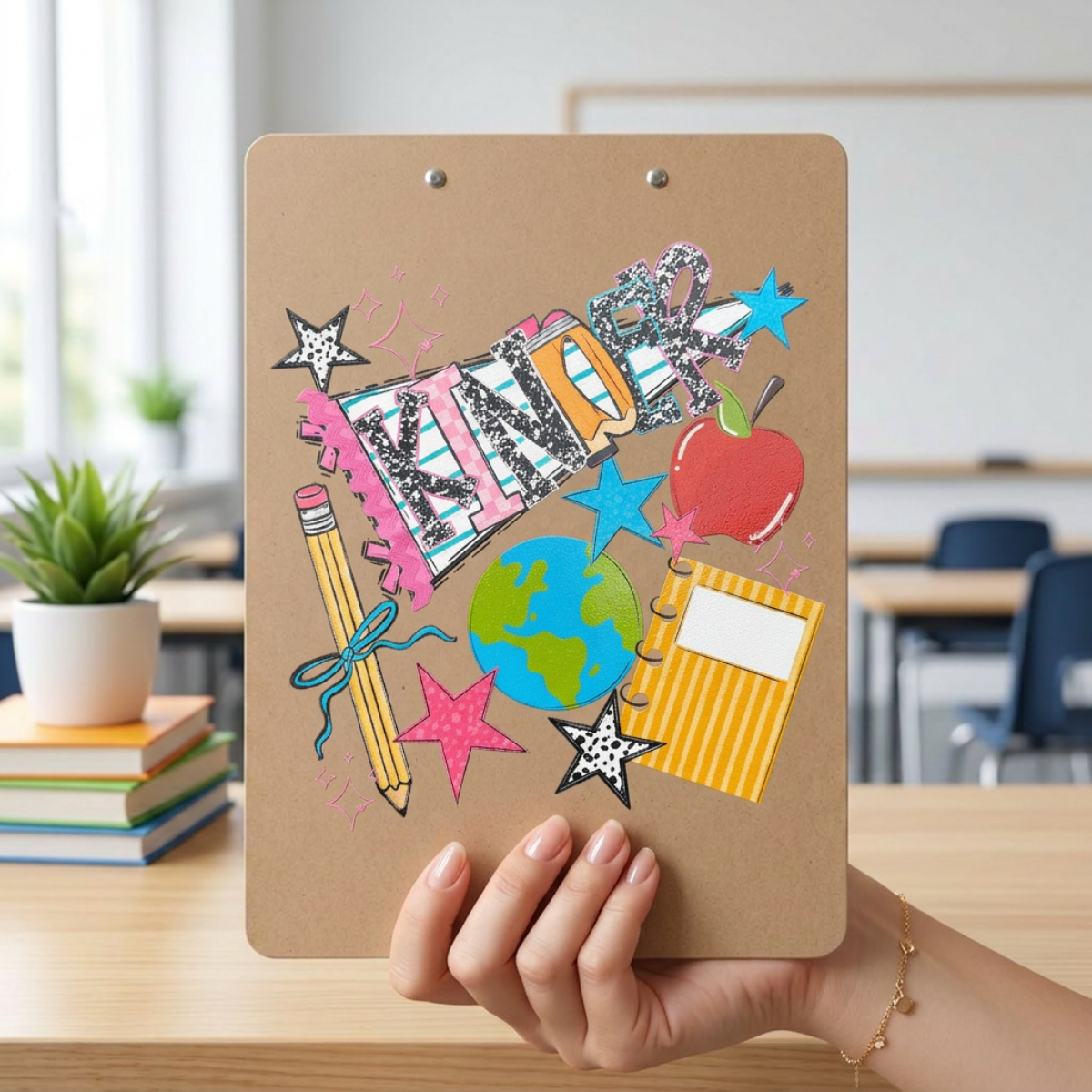Personalized Hardboard Clipboard | Custom Teacher, School, Mascot or Monogram Design