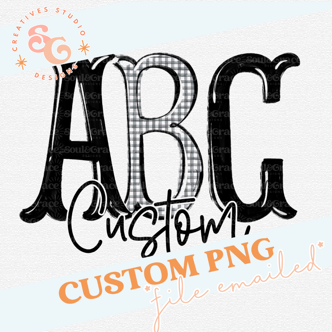 DEBUTANTE COLLECTION CUSTOM - INITIALS ONLY