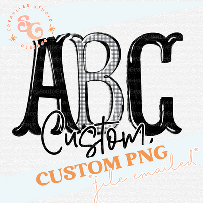 DEBUTANTE COLLECTION CUSTOM - INITIALS ONLY