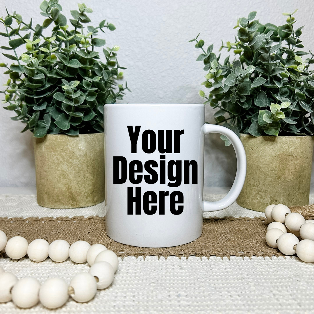 11 and 15 oz White Mug Mock Up and PSD File Bundle