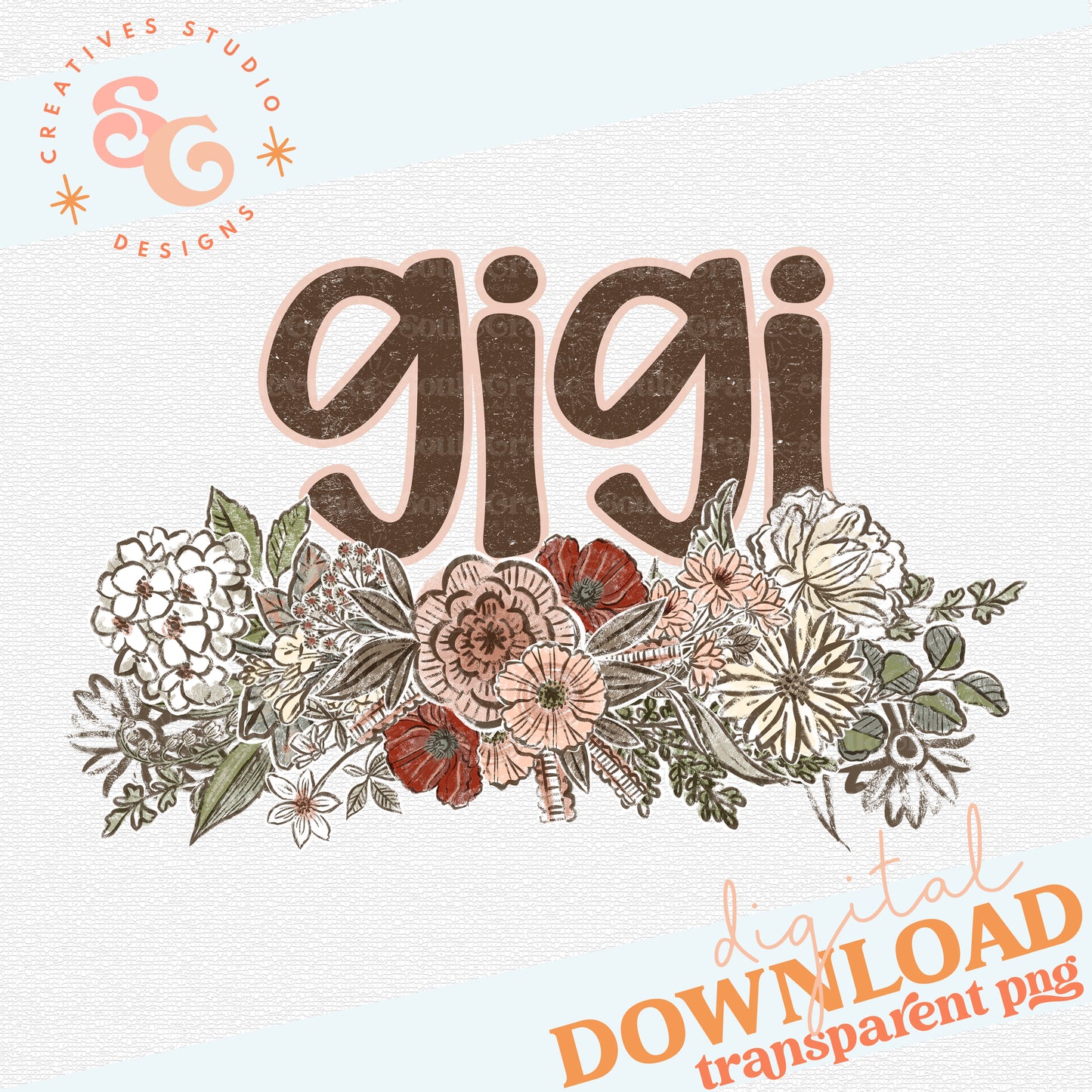 VINTAGE FLORAL NAMES GIGI