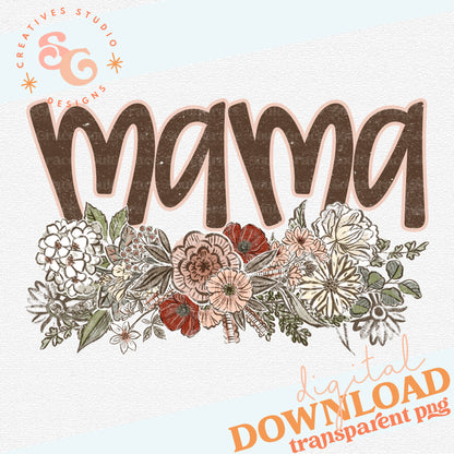 VINTAGE FLORAL NAMES MAMA