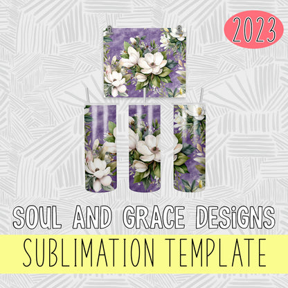 Velvet Magnolia Tumbler Wrap
