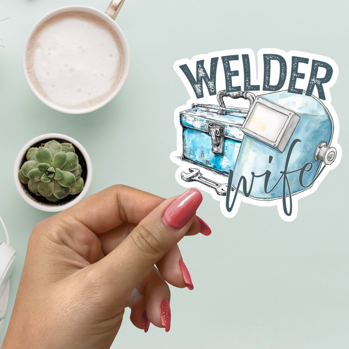 WELDER WIFE STICKER VINYL DECAL