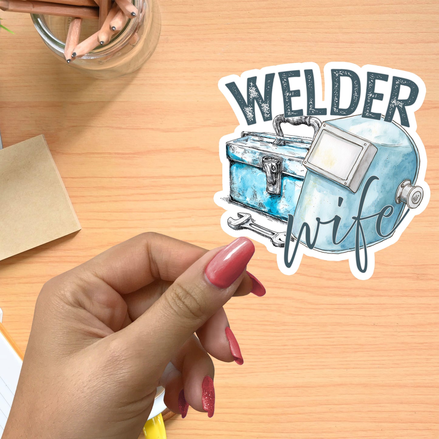 WELDER WIFE STICKER VINYL DECAL