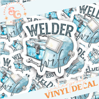 WELDER WIFE STICKER VINYL DECAL
