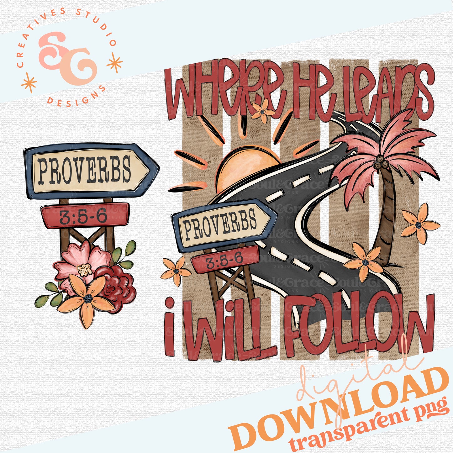 WHERE HE LEADS I WILL FOLLOW WITH POCKET PNG