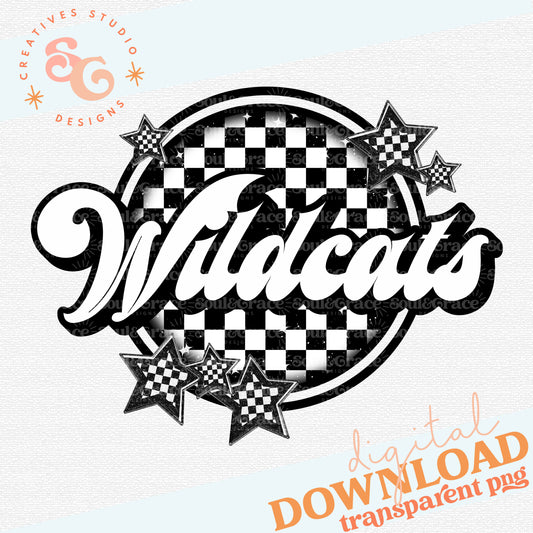 WILDCATS Checker Mascots