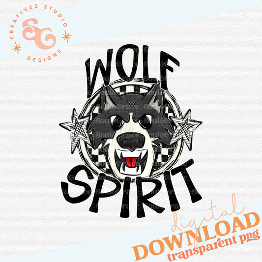 WOLF MASCOT SPIRIT