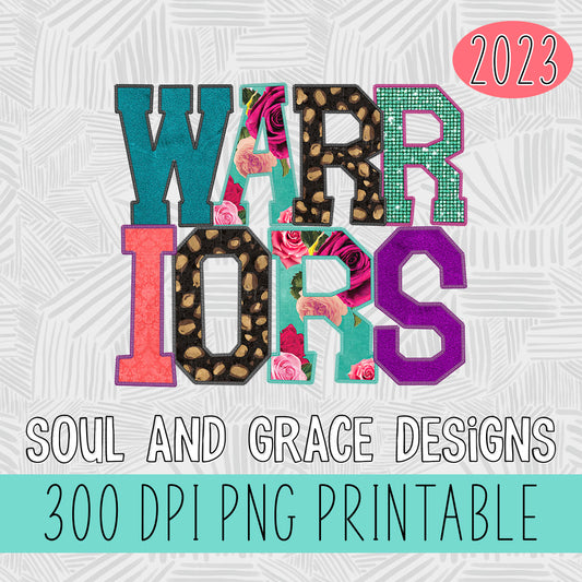 Warriors Faux Applique