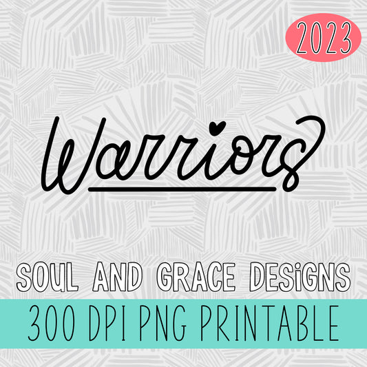 Hand Lettered Warriors