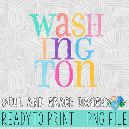 Watercolor Washington