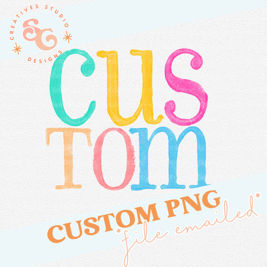 Watercolor Custom Name