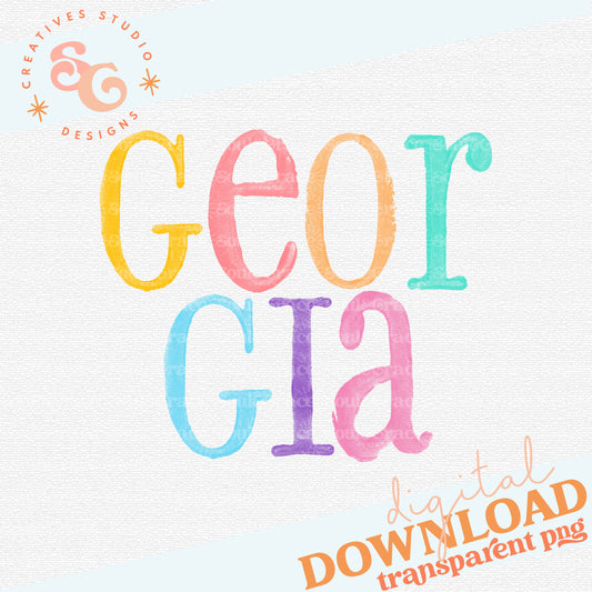 Watercolor Georgia