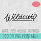 Hand Lettered Wildcats