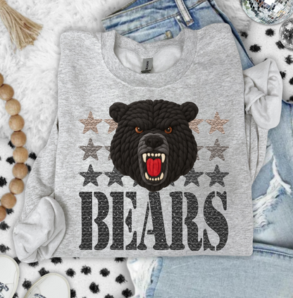 YARN MASCOTS BEARS BLACK