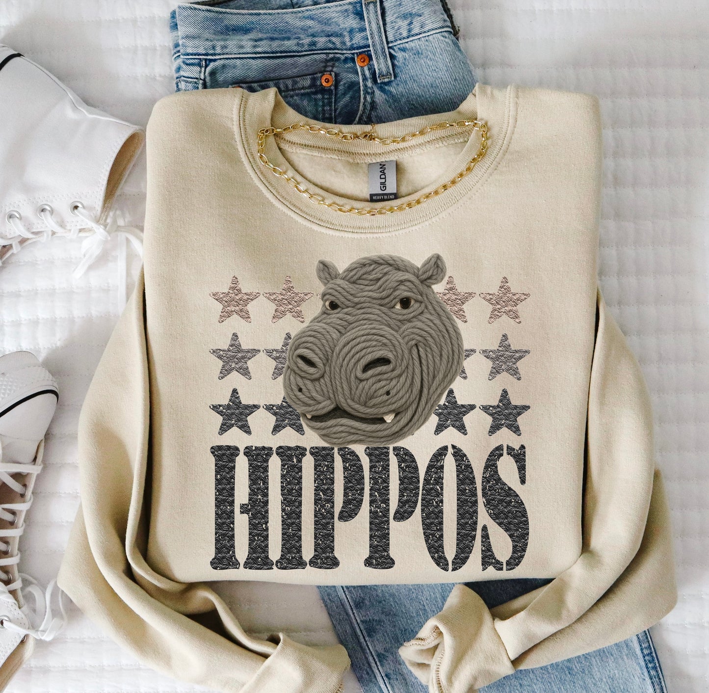 YARN MASCOTS HIPPOS
