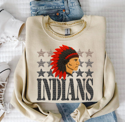 YARN MASCOTS INDIANS RED