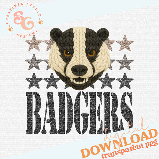 YARN MASCOTS BADGERS