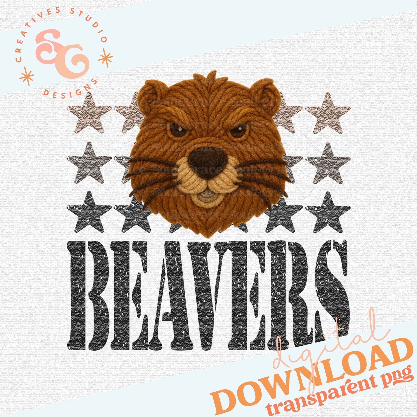 YARN MASCOTS BEAVERS