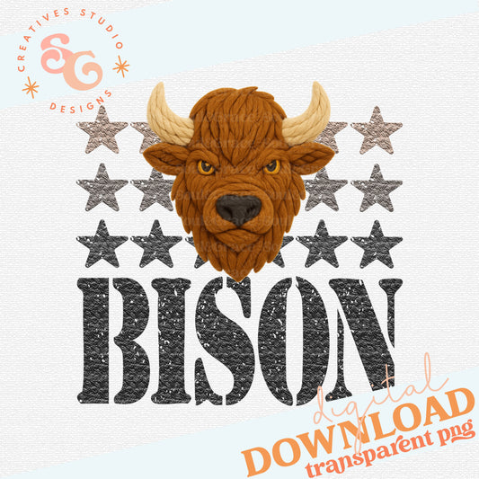 YARN MASCOTS BISON